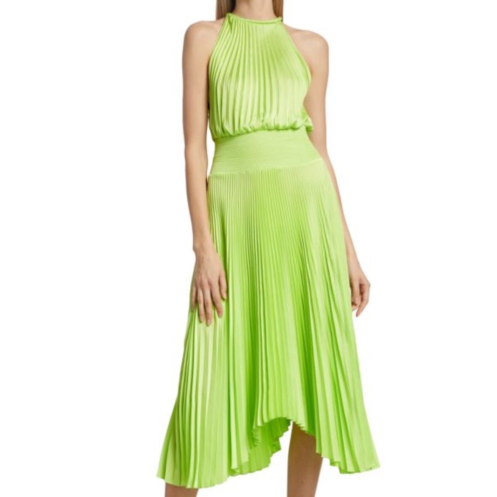 A.L.C. Renzo II Pleated Midi Dress
